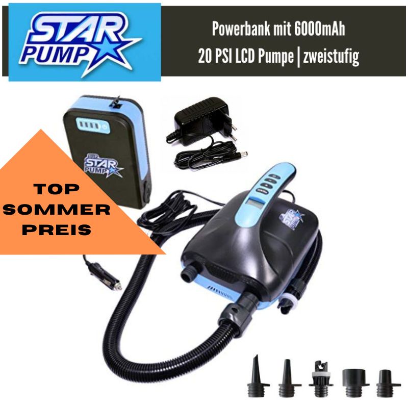 Star Pump 8 | 20 PSI DUAL SUP Pumpe + Star Pump X POWER AKKU