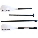 No Stress Carbon Hybrid SUP und Kajakpaddel | 2-in-1 | 4-teilig