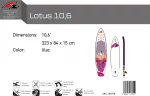 F2 Lotus 10'6″ Allround SUP 2026 – 323x84x15 cm | lila – Bild 2