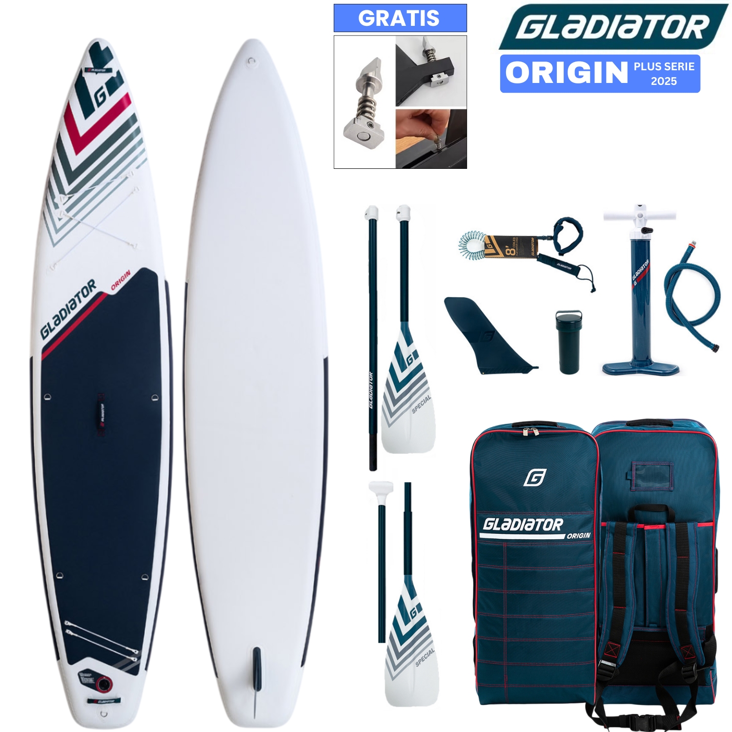 Gladiator Origin 12.6T SC SUP Gladiator SUP Origin 12.6T SC (380x81x15cm) | Touring | PLUS SERIE 2025 – Bild 1