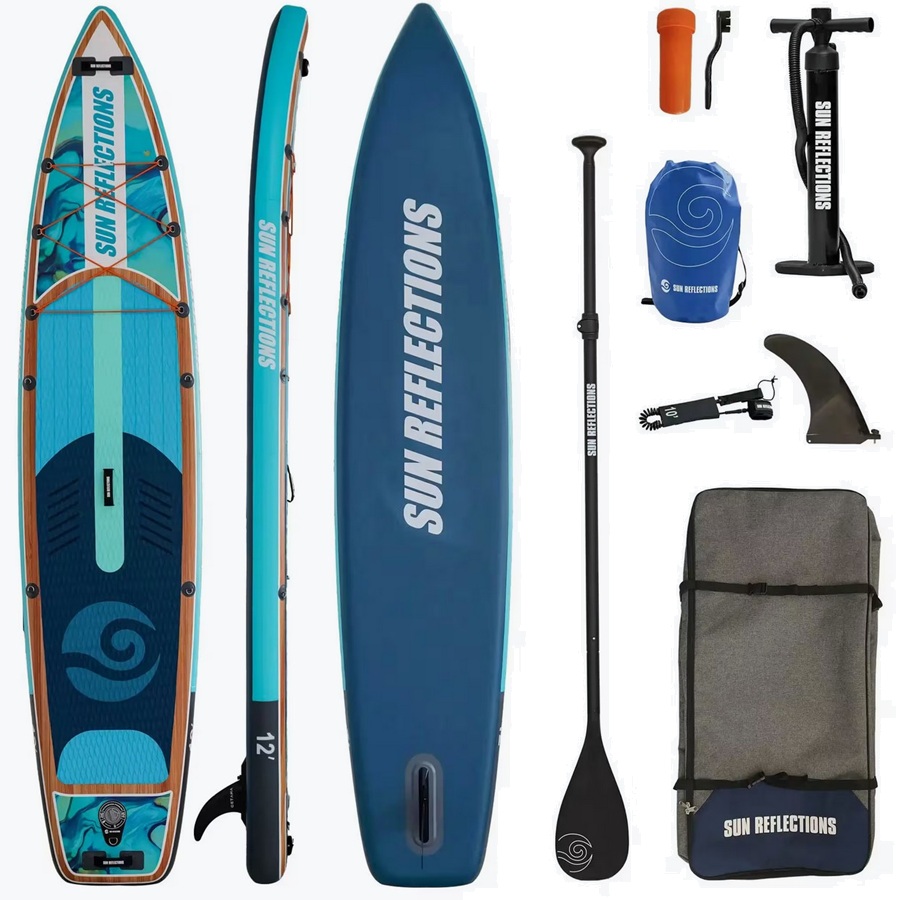 SUN-Reflection-12.0-SUP-Board-Set.jpg Sun Reflection 12.0 SUP – 365x84x15 cm | 2025/26 – Bild 1