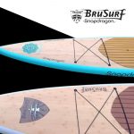 BruSurf Snapdragon 12.6 x 29 Bambus Hardboard SUP (380x74cm) – Bild 4