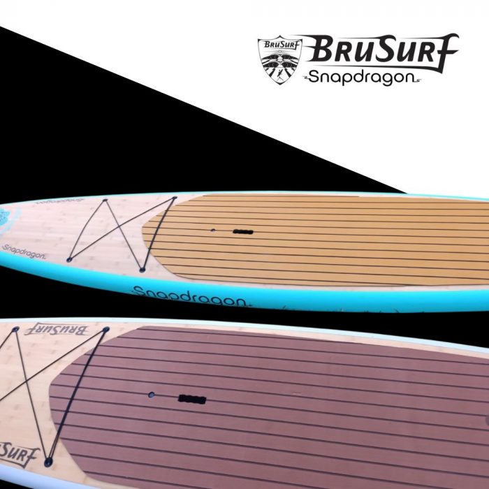 BruSurf Snapdragon 12.6 x 29 Bambus Hardboard SUP (380x74cm) – Bild 3