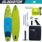 Gladiator One 11.4 Cruiser SUP Board Set 2026 (345x81x15cm) | lime