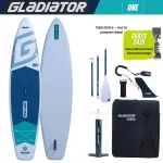 Gladiator One 11.4 Cruiser SUP Board Set 2026 (345x81x15cm) | white
