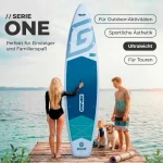 Gladiator One 11.4 Cruiser SUP Board Set 2026 (345x81x15cm) | white – Bild 4
