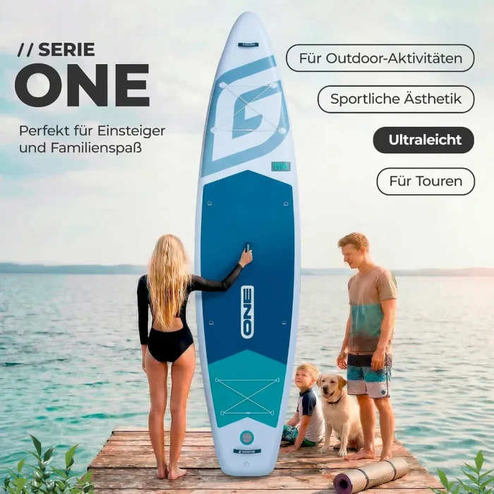 Gladiator One 12.6T Touring SUP Board Set 2026 (380x81x15cm) – Bild 2
