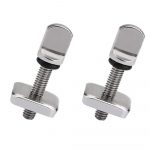 2er-Set: Edelstahl Finnenschrauben & Plättchen für US-Box