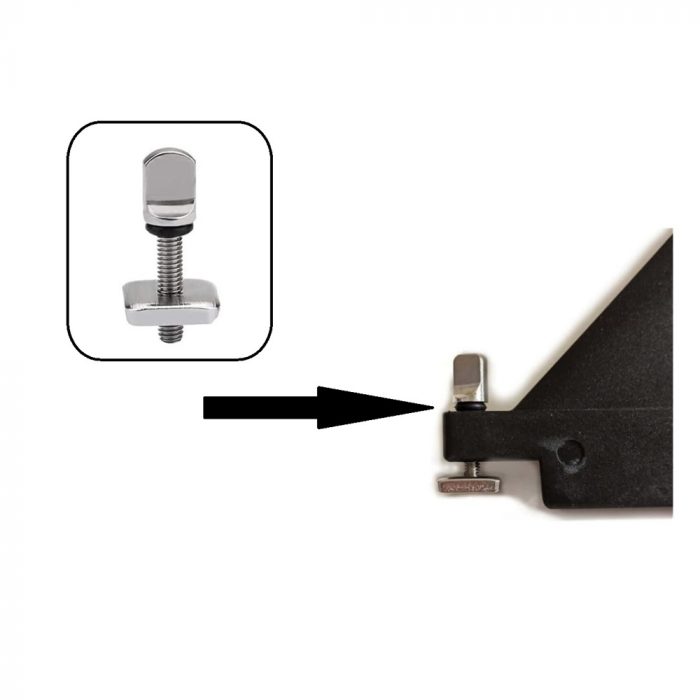 2er-Set: Edelstahl Finnenschrauben & Plättchen für US-Box – Bild 2