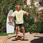 F2 Set Balance Board Surfer 87x32cm + Halbkugel und Korkrolle – Bild 2