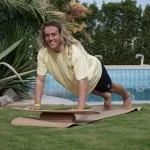 F2 Set Balance Board Surfer 87x32cm + Halbkugel und Korkrolle – Bild 5