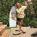 F2 Set Balance Board Surfer 87x32cm + Halbkugel und Korkrolle – Bild 3