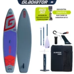 Gladiator One 11.4 Cruiser SUP Board Set 2026 (345x81x15cm) | grey