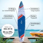 Gladiator Origin 12.6T Touring SUP 2026 (380x81x15cm) – Bild 5