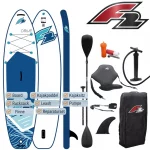 F2 Drive 11'5" 2026 Cruiser SUP – 350x85x15 cm | inkl. Kajakzubehör | white