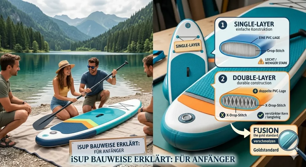 Single-Layer vs. Double-Layer: Welche iSUP Bauweise ist die beste für Anfänger