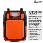 AIR JET SUP Pumpe mit integr. Akku | 20 PSI mit vielen Extras – Bild 2