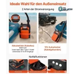 AIR JET SUP Pumpe mit integr. Akku | 20 PSI mit vielen Extras – Bild 7
