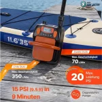 AIR JET SUP Pumpe mit integr. Akku | 20 PSI mit vielen Extras – Bild 5