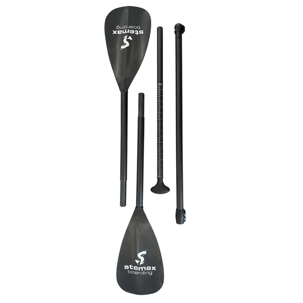 stemax-carbon-sup-kajak-paddel-4pc-2026 Stemax Carbon Hybrid SUP und Kajakpaddel | 2-in-1 | 4-teilig – Bild 1