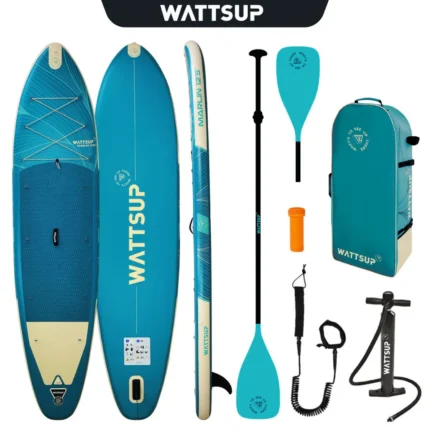 WattSUP Marlin 12.5 SUP Board Set 2026 [378x86x15cm] Komplettset inkl. Kajakpaddel 4pc.