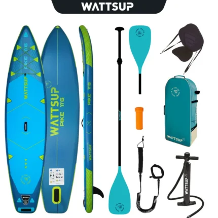 WattSUP Pike 11.6 SUP Board Set 2026 [350x84x15cm] Komplettset inkl. Kajakzubehör